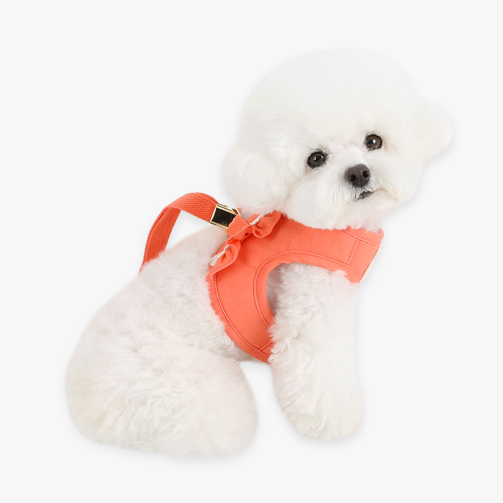 Daisy Frill Harness - Coral