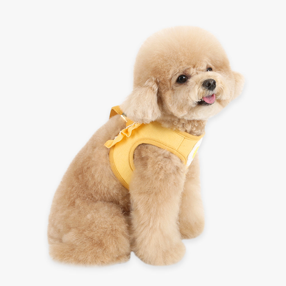 Daisy Frill Harness - Yellow