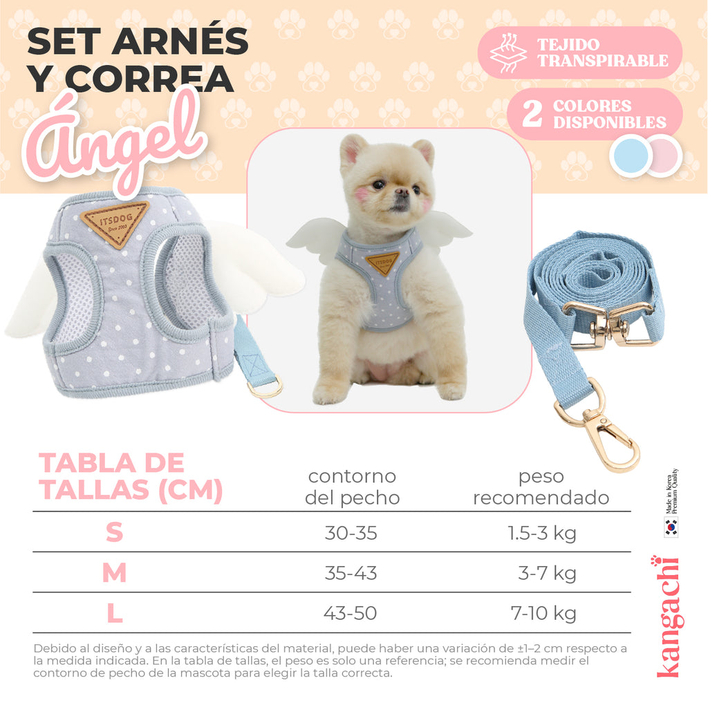 Arnes angel con Diseño angelical, ligero, cómodo y elegante 