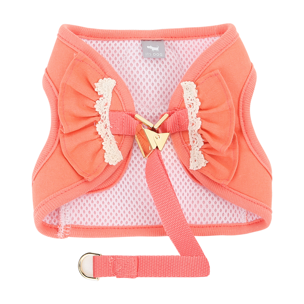 Daisy Frill Harness - Coral