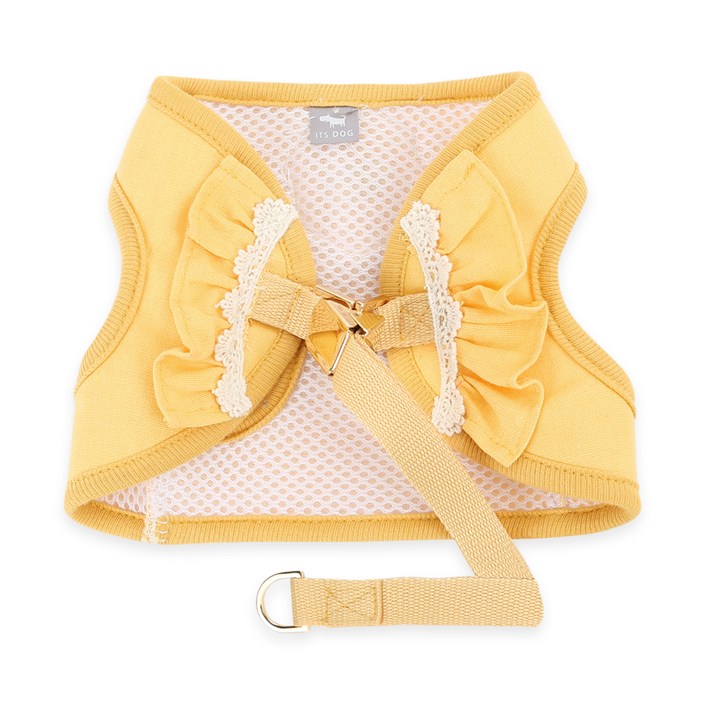 Daisy Frill Harness - Yellow