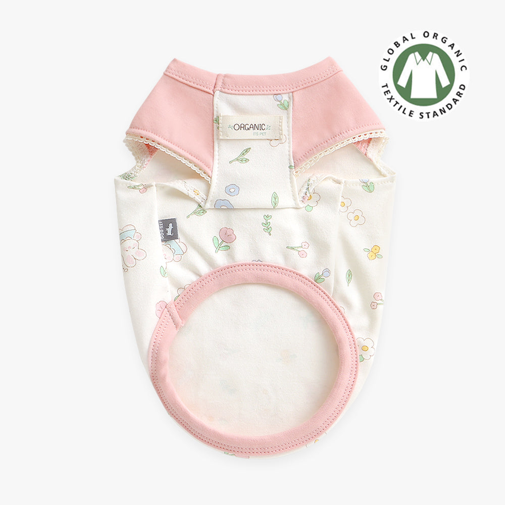 Organic Bunny Garden T-PK - Adorable garden bunny print