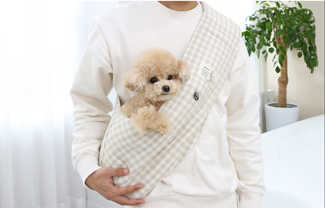 Cotton Kangaroo Bag — Cozy Front Pouch for Your Pup