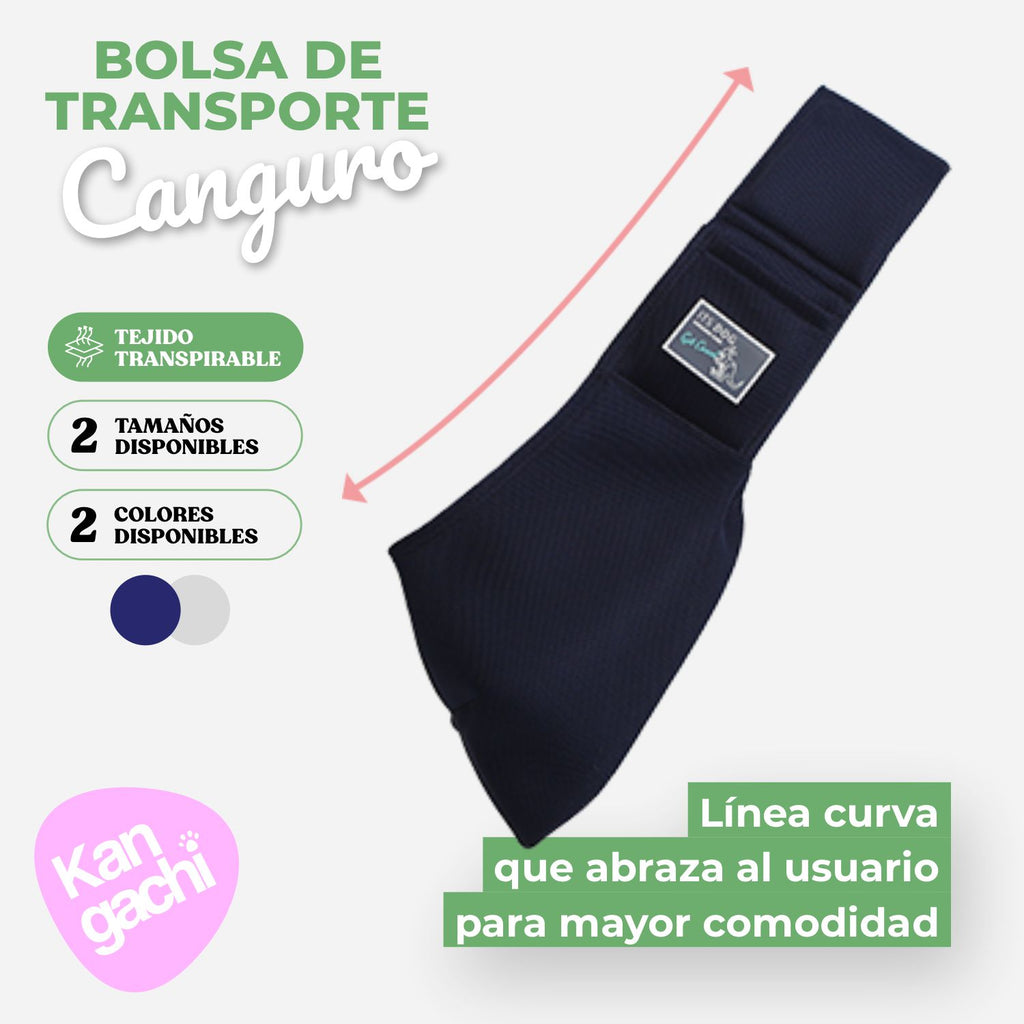 Bolsa Canguro de Malla Transpirable para Perro