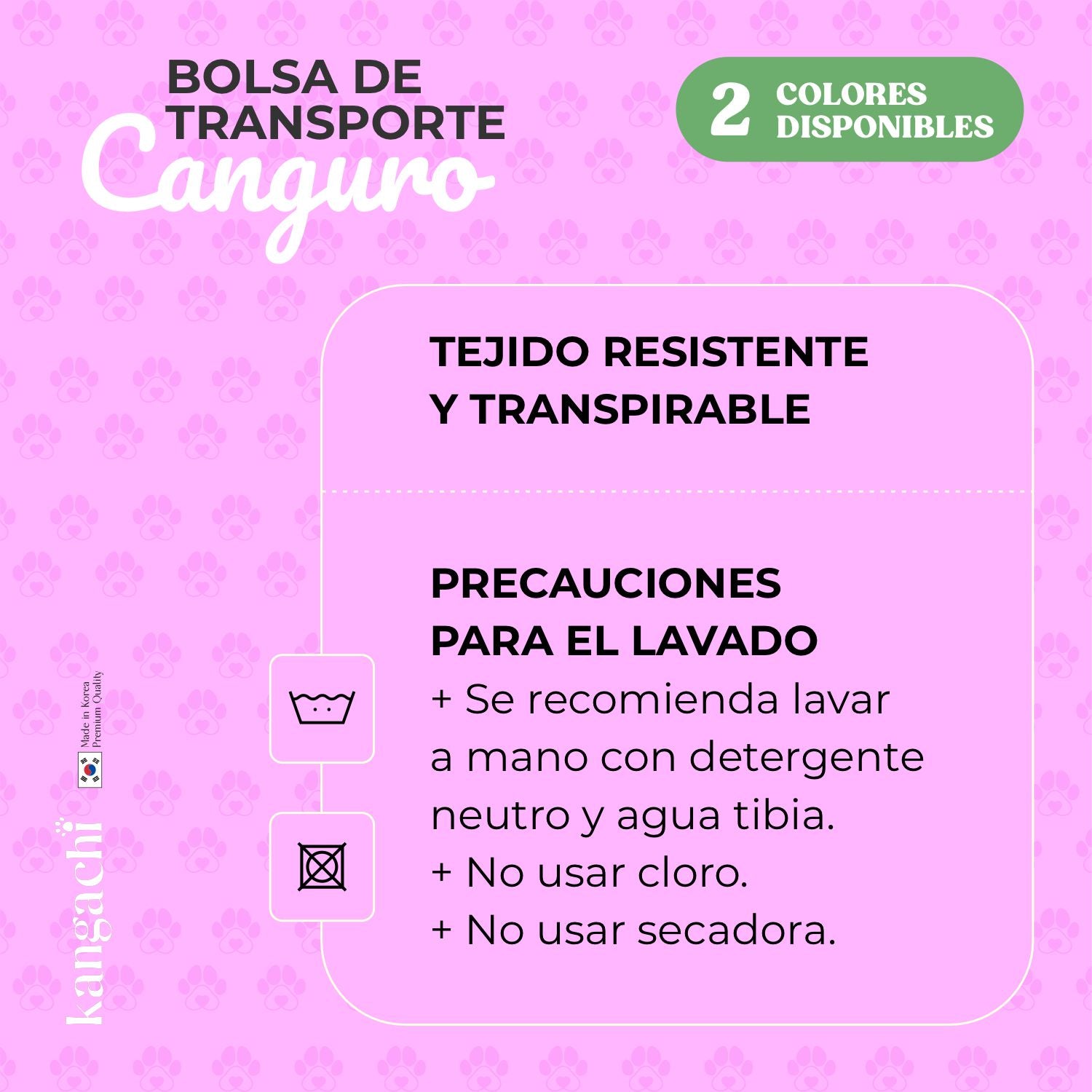 Bolsa Canguro de Malla Transpirable para Perro