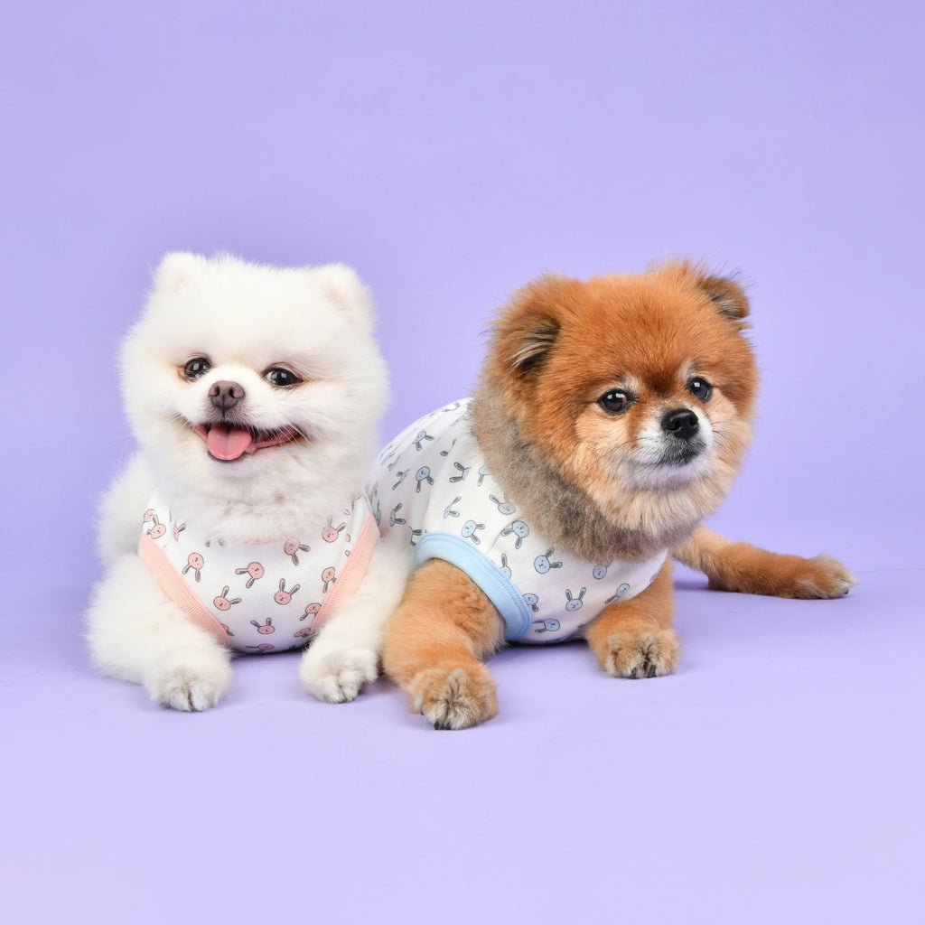 camiseta algodon con estampado conejitos bonita a la vez que comoda y transpirable 