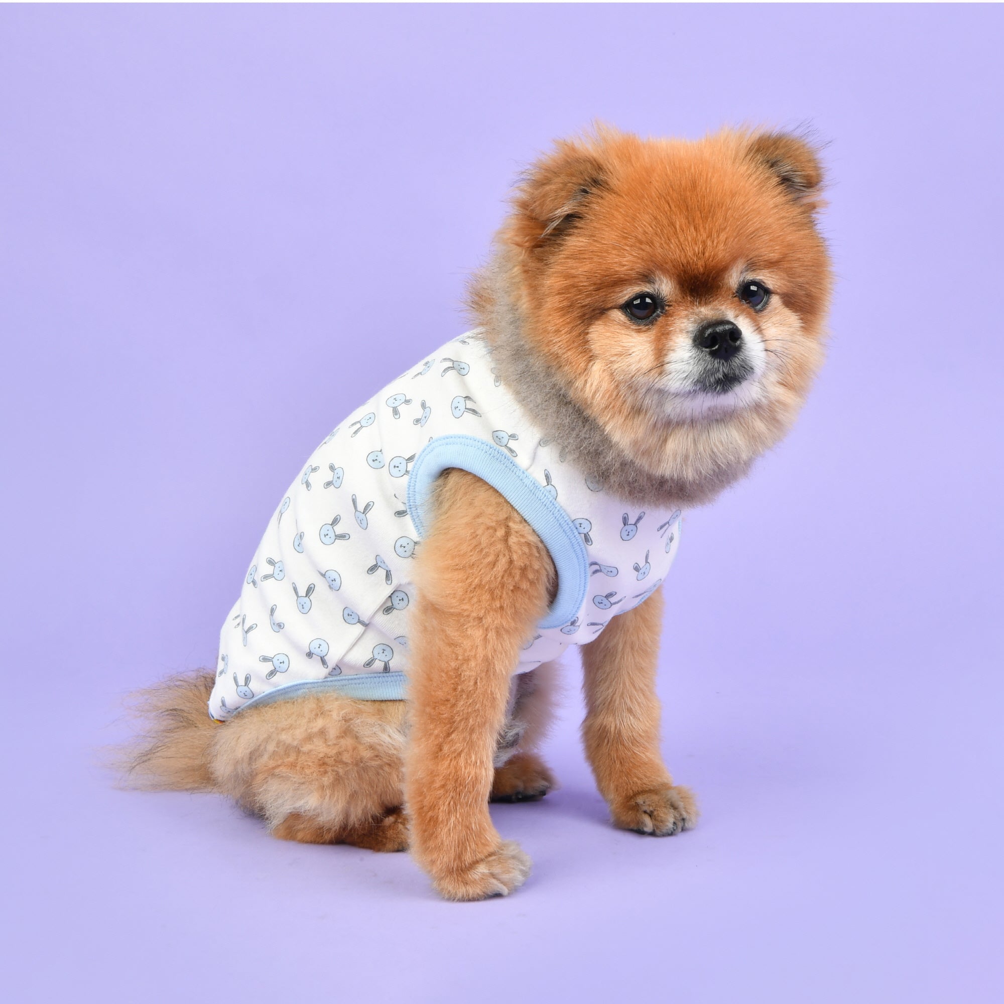 camiseta algodon con estampado conejitos bonita a la vez que comoda y transpirable 