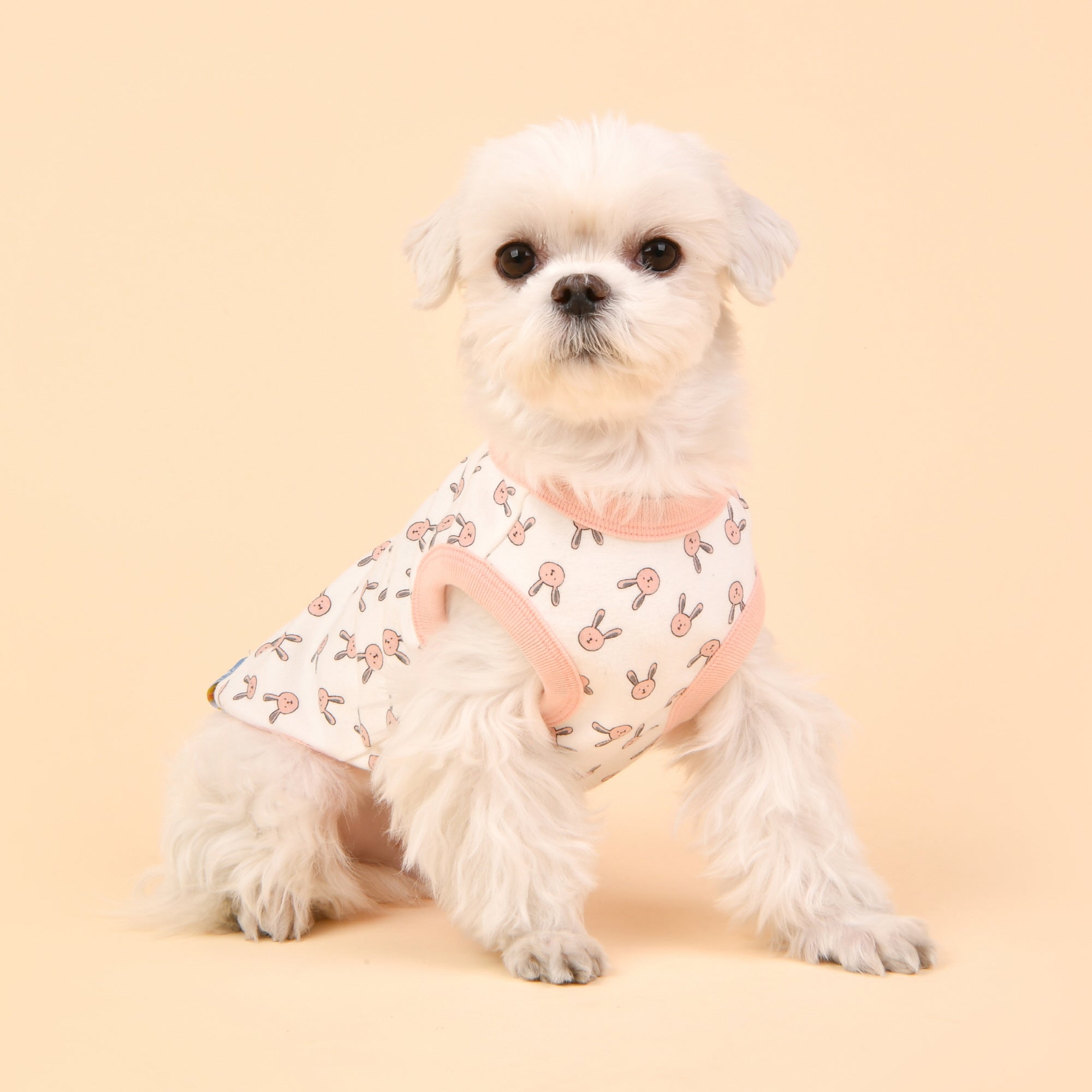 camiseta algodon con estampado conejitos bonita a la vez que comoda y transpirable 
