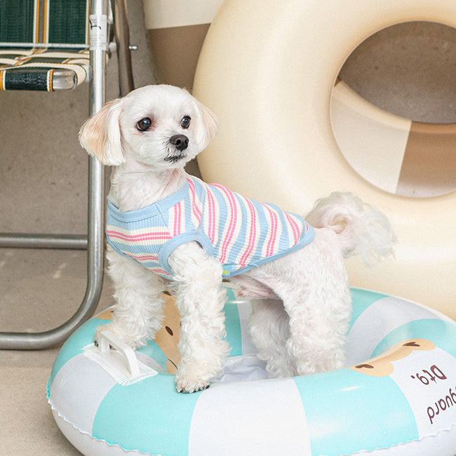 Camiseta Suave de rayas para Perros pequeños .Ligera, Elástica y Muy Cómoda