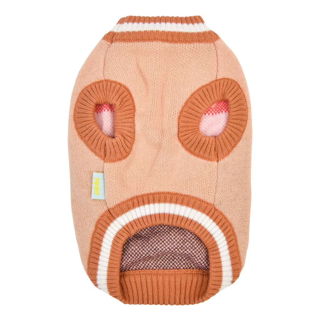 Jersey de punto con animal bordado caliente a la vez que bonito y ponible. Ideal para el frio 