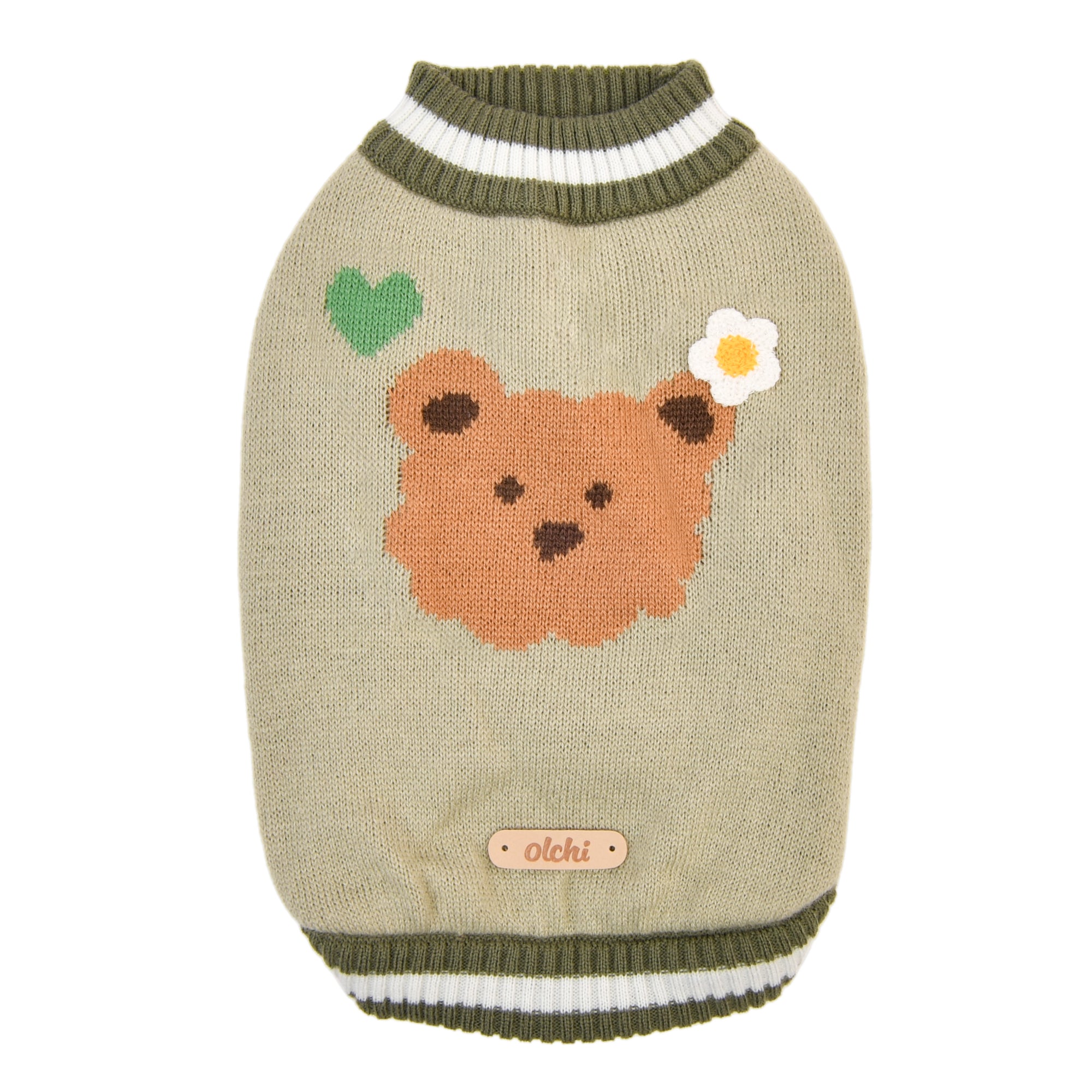 Jersey de punto con animal bordado caliente a la vez que bonito y ponible. Ideal para el frio 