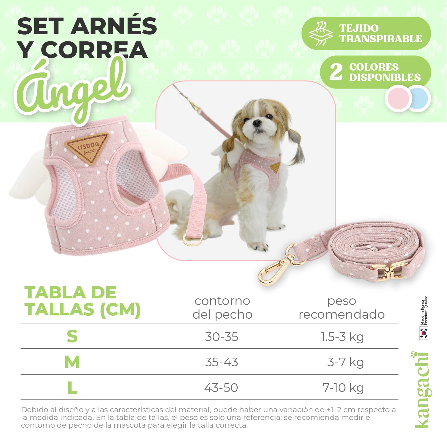 Arnes angel con Diseño angelical, ligero, cómodo y elegante 