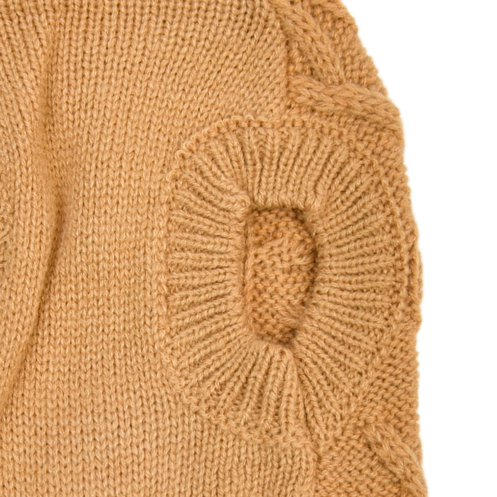 Sueter  de punto con diseño trenzado elegante y calido 