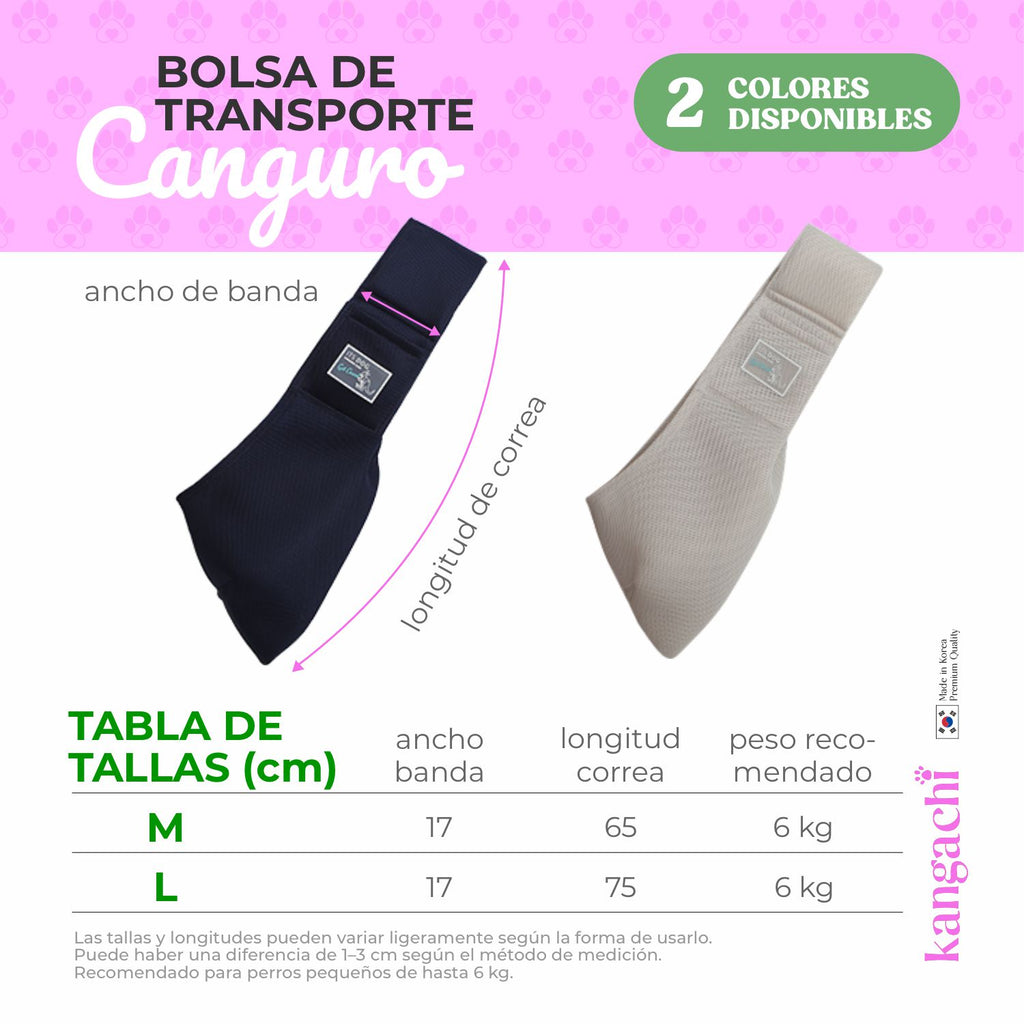 Bolsa Canguro de Malla Transpirable para Perro