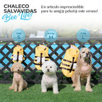 Chaleco Salvavidas Abeja Guardiana con Asa de Rescate para Perro
