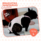 Pañal Braguita Orgánico Reutilizable para Perra