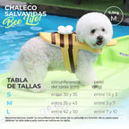 Chaleco Salvavidas Abeja Guardiana con Asa de Rescate para Perro