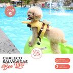 Chaleco Salvavidas Abeja Guardiana con Asa de Rescate para Perro