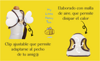 arnes chaleco abeja perro pequeño 