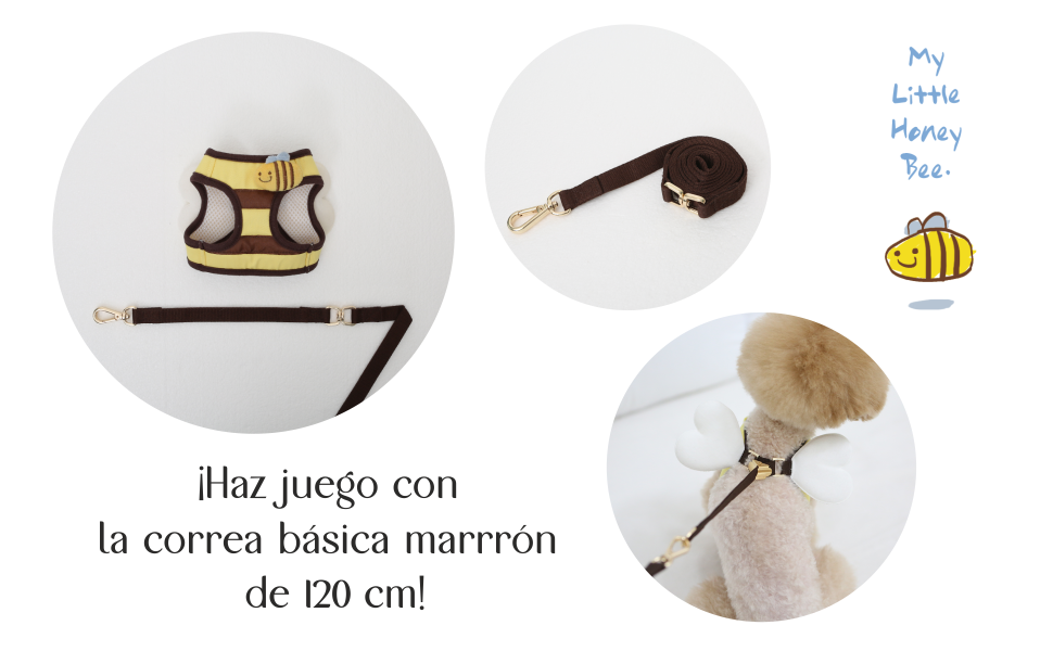 arnes chaleco abeja perro pequeño 