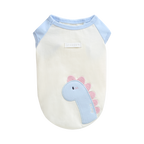 camiseta algodon organico dino dinosaurio perro pequeño