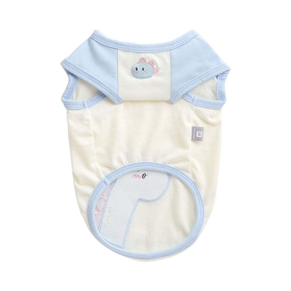 camiseta algodon organico dino dinosaurio perro pequeño