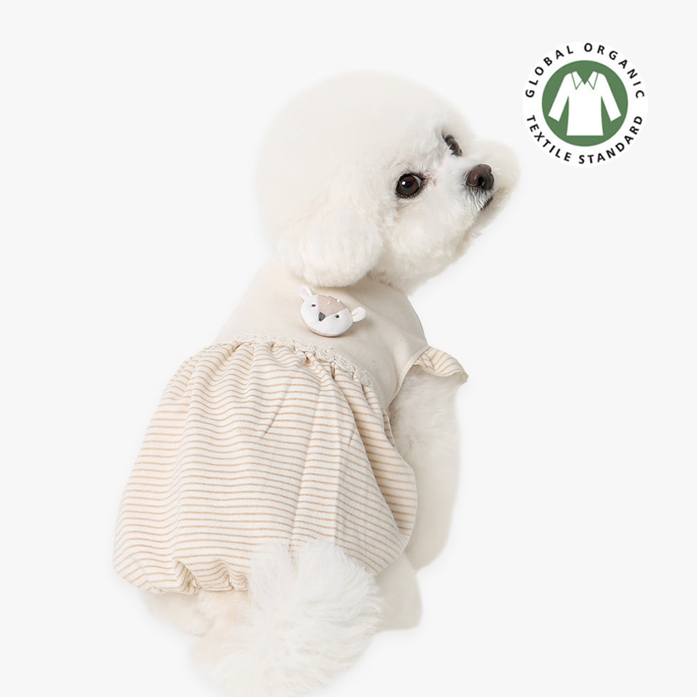 camiseta vestido algodon organico perro pequeño 