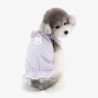 camiseta vestido con volantes perro pequeño