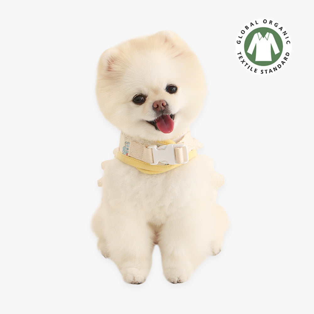 chaleco arnes con pollito y volante organico perro pequeño 