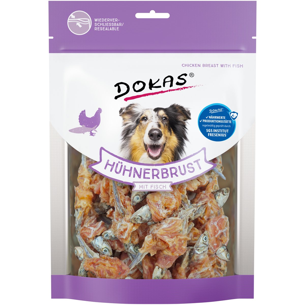 Pechuga de Pollo con Pescado Dokas para Perro