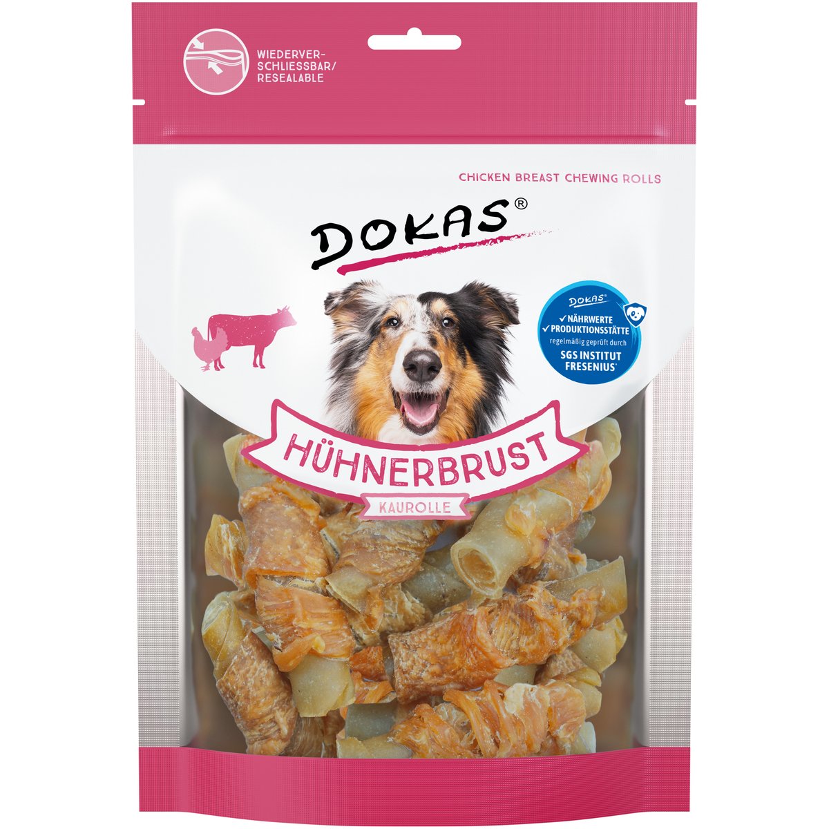 Rollitos de Pechuga de Pollo Dokas para Perro