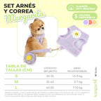 tabla de tallas arnes margarita perro pequeño 