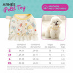 tabla de tallas chaleco arnes con pollito y volante organico perro pequeño 