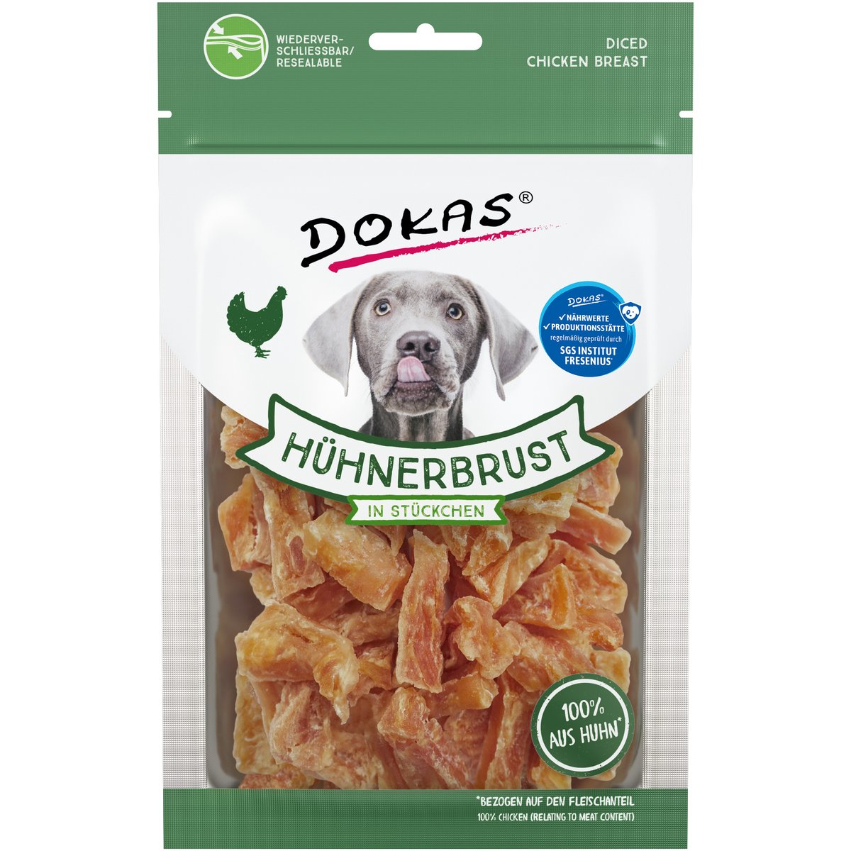 Trozos de Pechuga de Pollo Dokas para Perro
